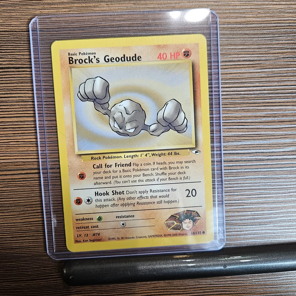 Brock's Geodude 66/132 Gym Heroes Pokémon Card